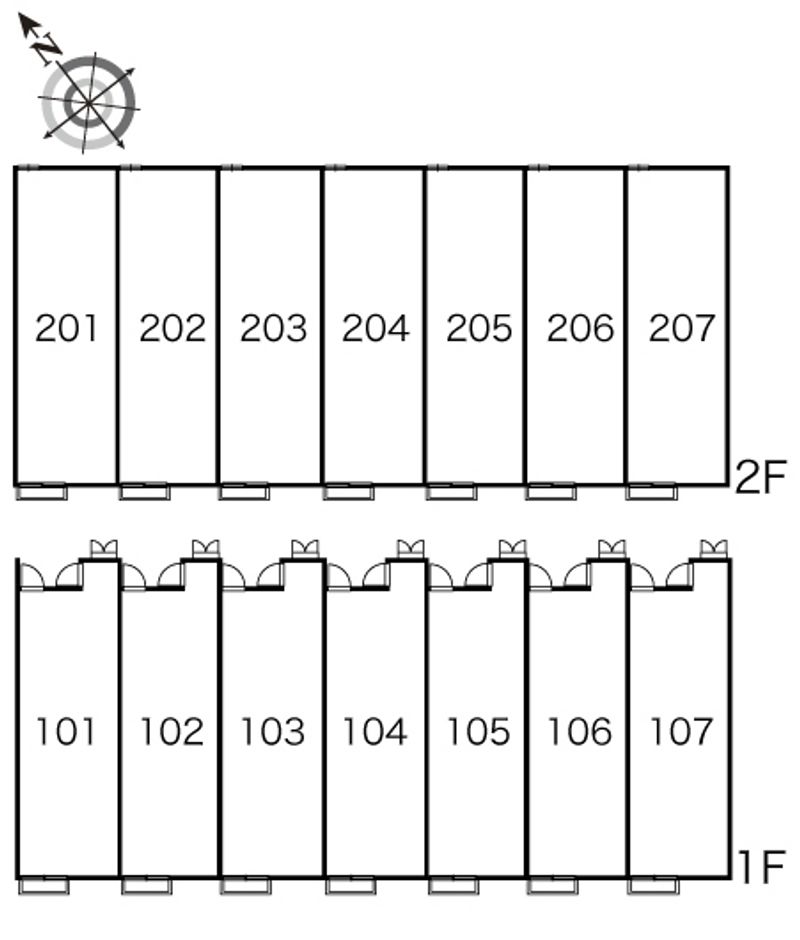 レオパレスヴィブアン 間取配置図