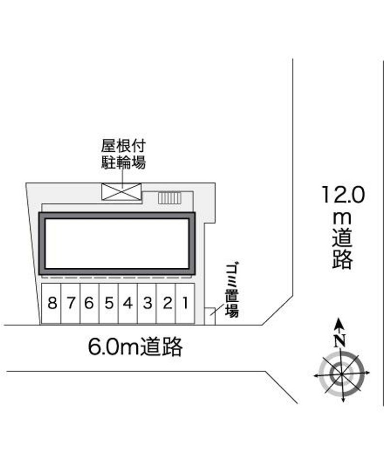 レオパレスハンビー北谷 配置図