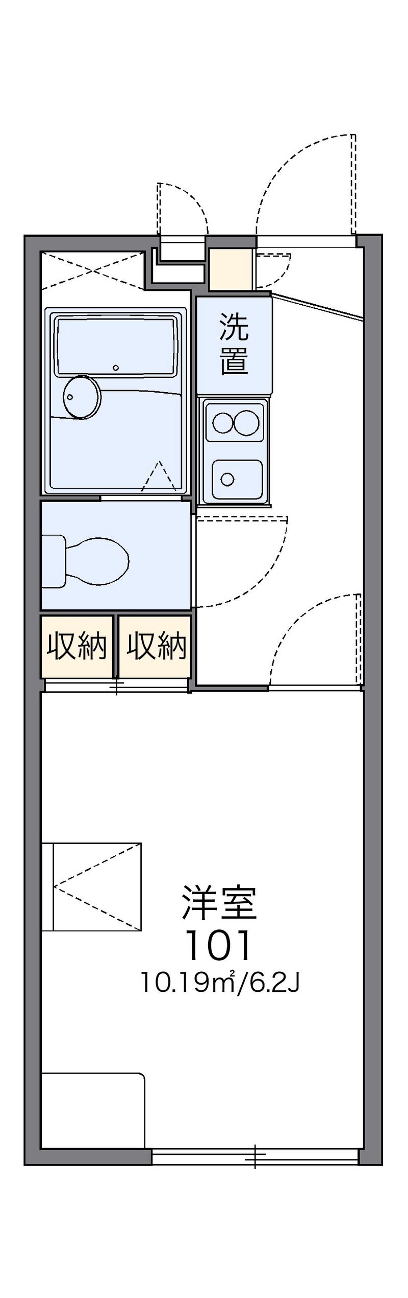 レオパレスヤマキ 間取図