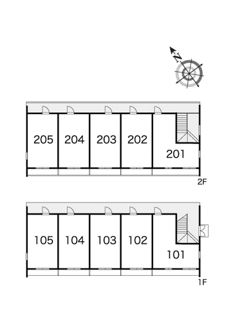レオパレス楓 間取配置図