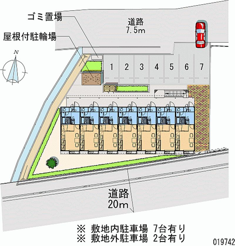 レオパレスアーク 月極駐車場