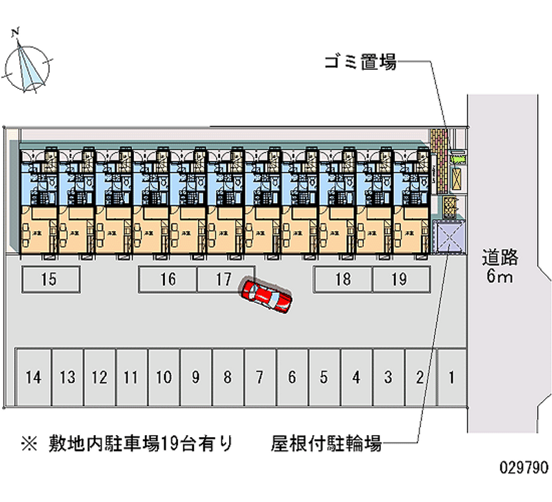 レオパレスシンフォニー 月極駐車場