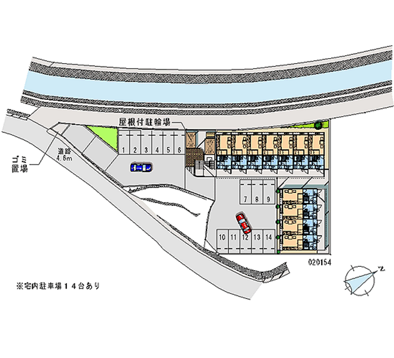 レオパレスクール金山 月極駐車場