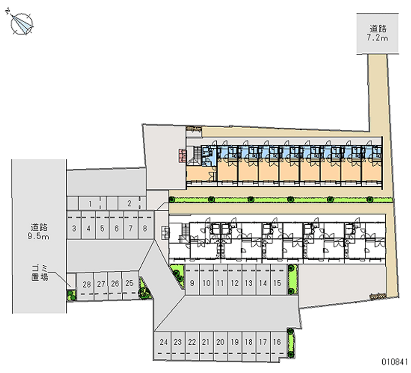 10841 Monthly parking lot