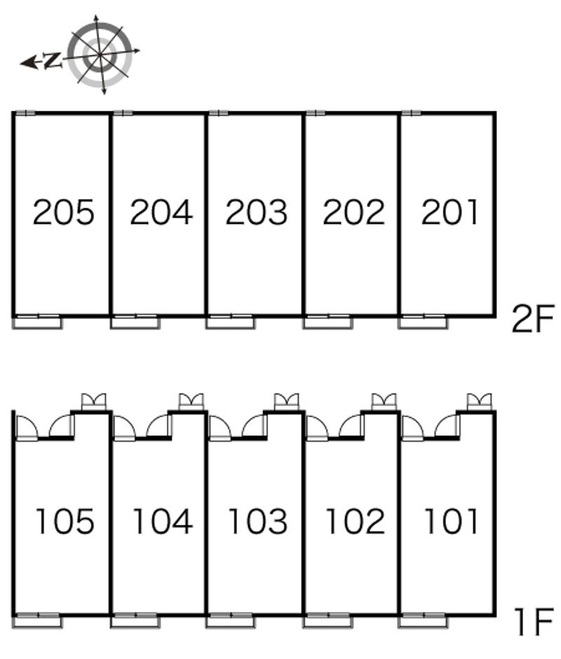 レオパレスエグランティーヌ 間取り配置図