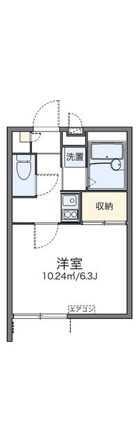 レオパレスカーサ　ソレアード 間取り図