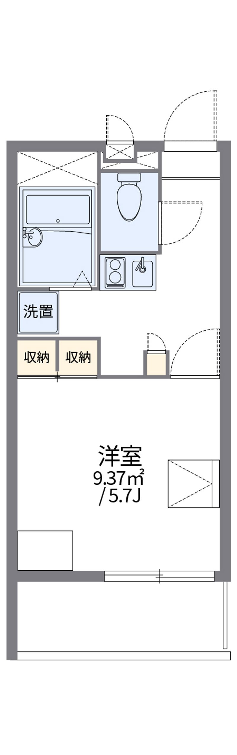 レオパレスルーメン 間取図