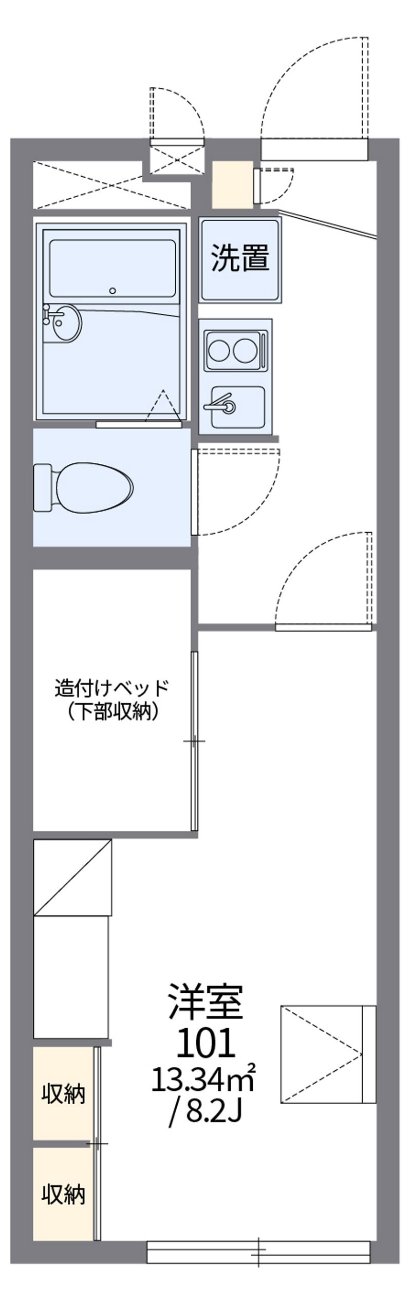 レオパレス天童館 間取図