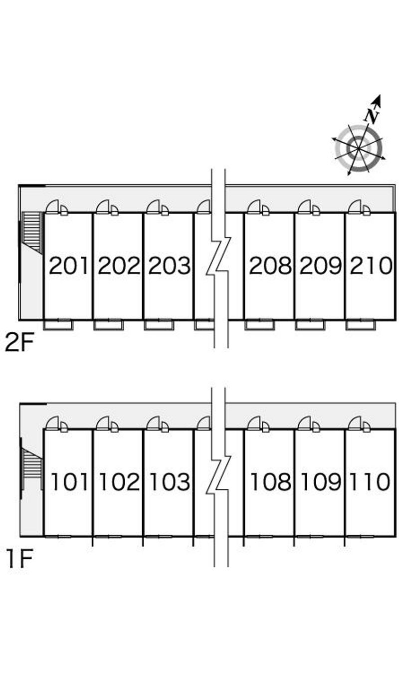 レオパレスヴェルドミール住吉 間取配置図