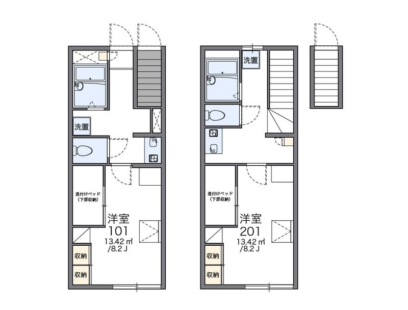 レオパレススペランツァＩＩＤＡ 間取図