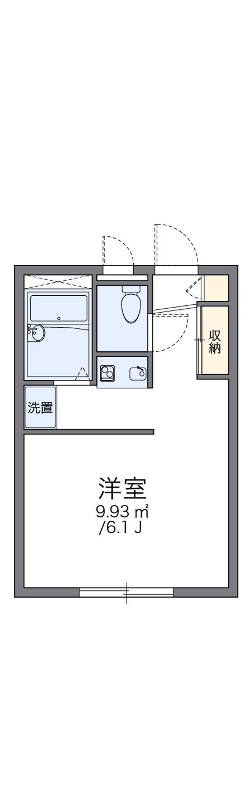 レオパレスルミエール藍 間取図