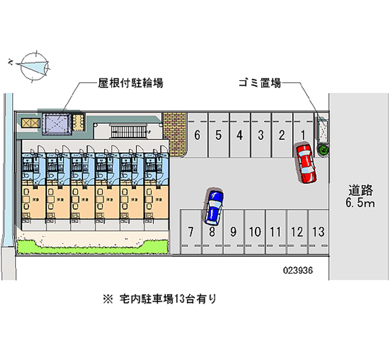 レオパレス糸田橋南 月極駐車場