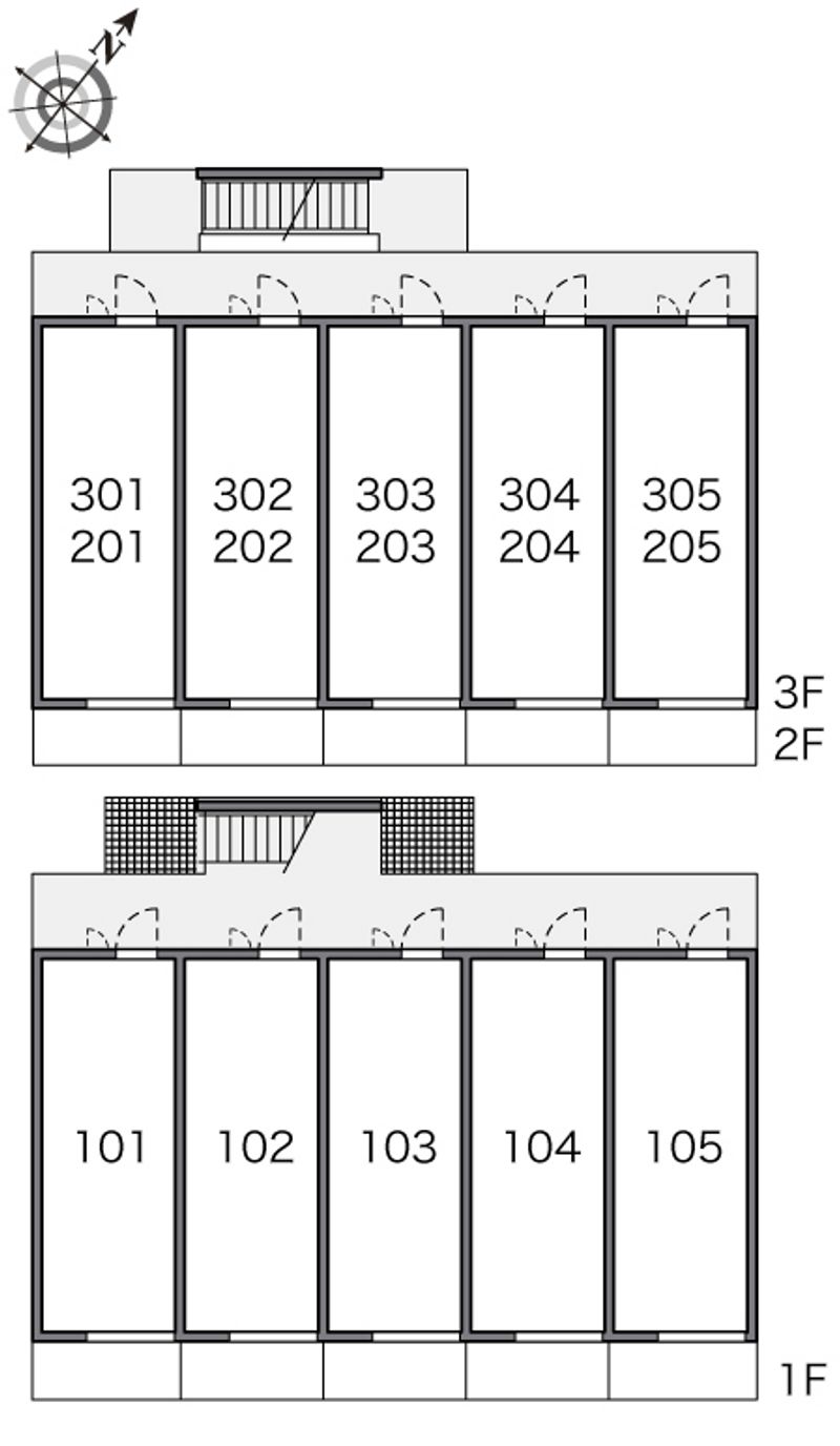 レオパレスＹＳ１１ 間取配置図