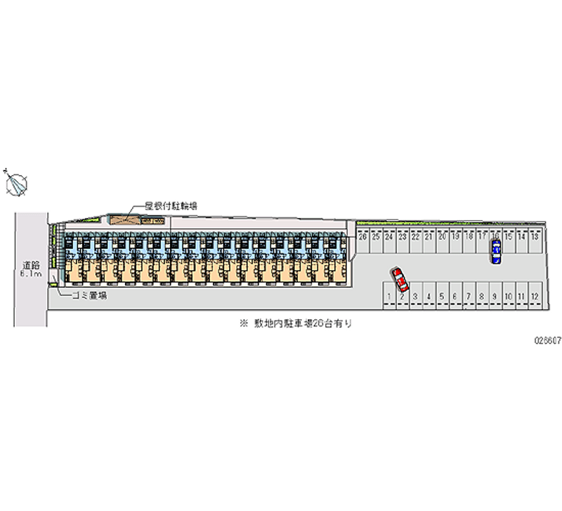 26607 bãi đậu xe hàng tháng