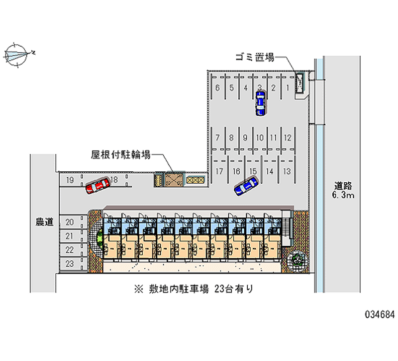 レオパレスツカポリッツ 月極駐車場