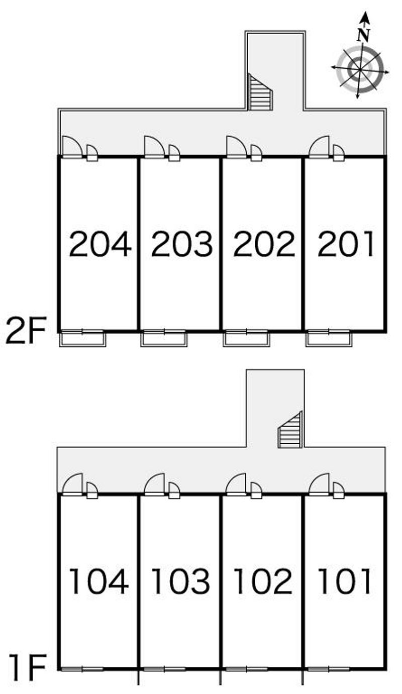 レオパレス早島７ 間取配置図