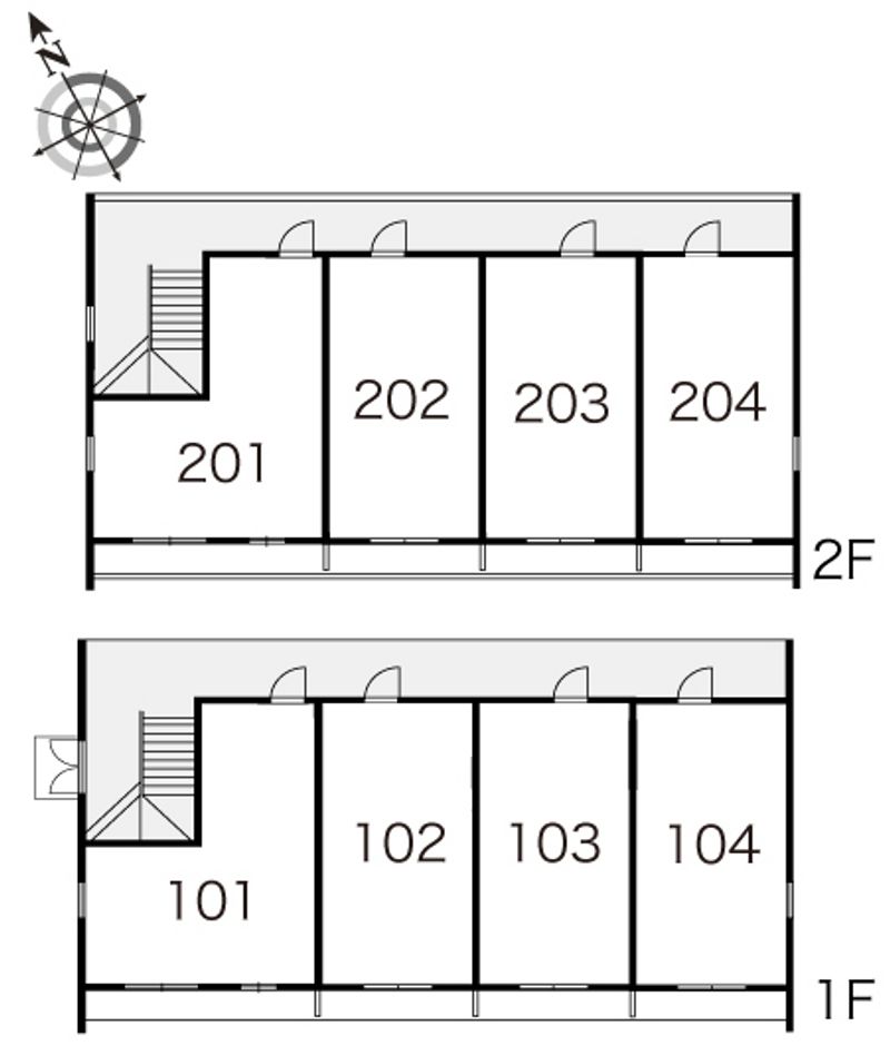 レオパレスフォンテーヌ 間取配置図