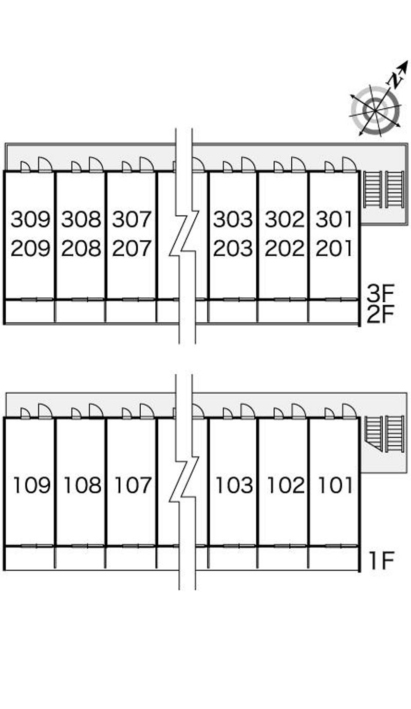 レオパレスＣｅｄｒｕｓ 間取配置図