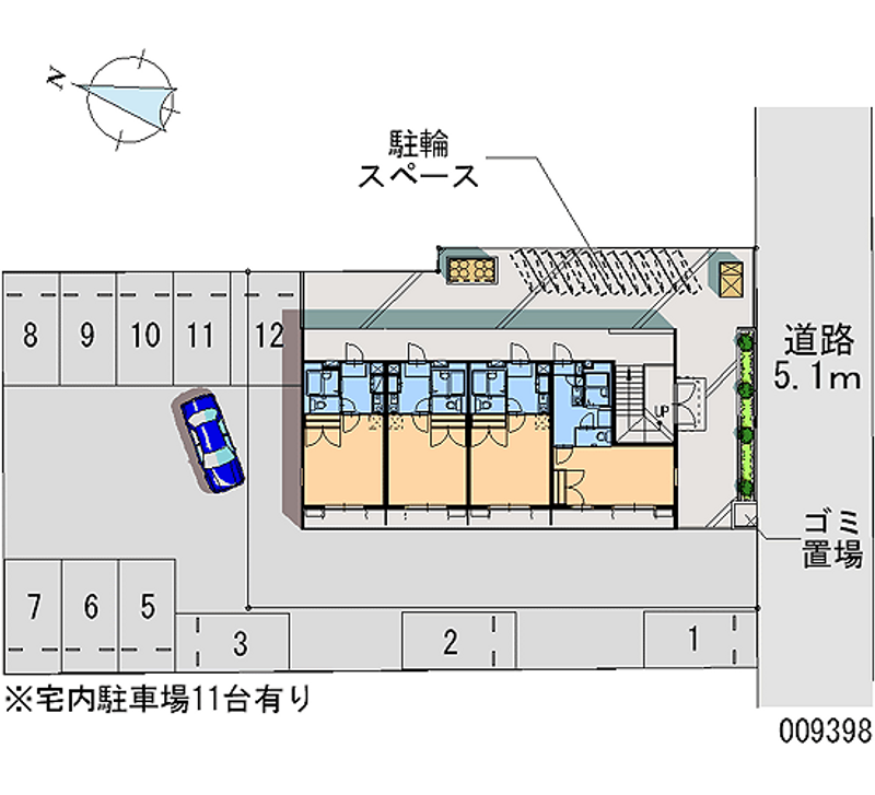 レオパレスイケダ 月極駐車場