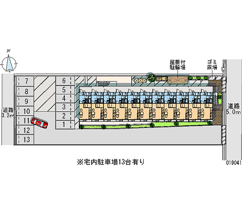 19041 Monthly parking lot