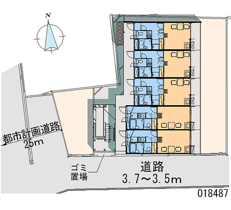 レオパレス柳谷 区画図