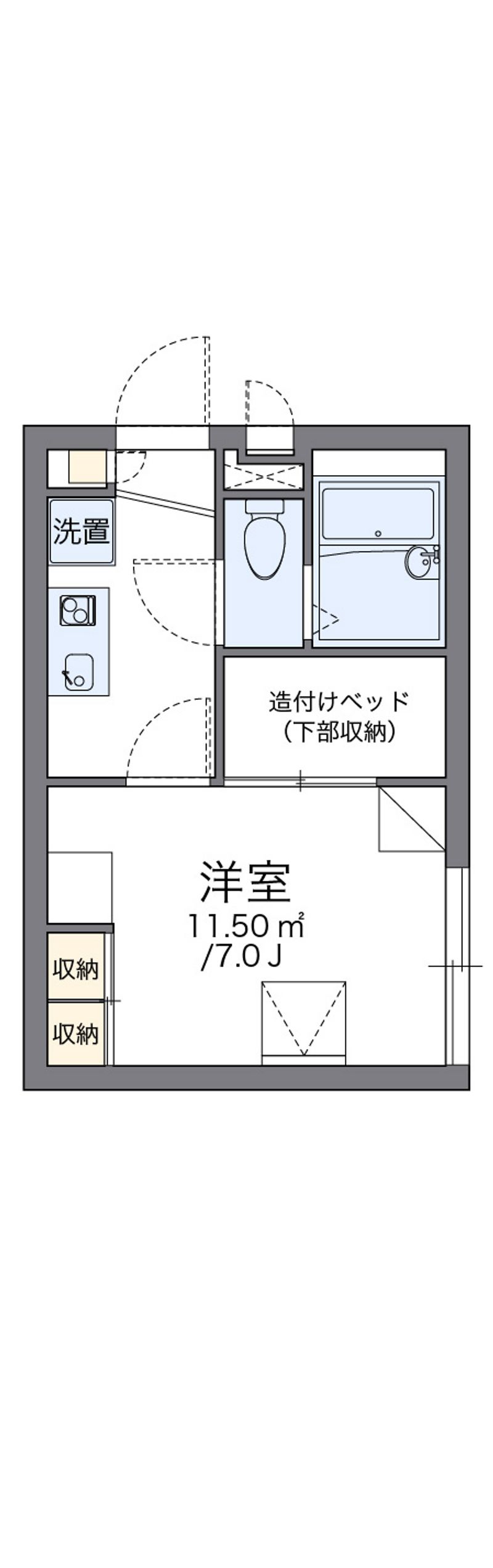 レオパレスＴＷＩＮＫＬＥ 間取図