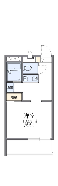 レオパレス毘沙門 間取り図