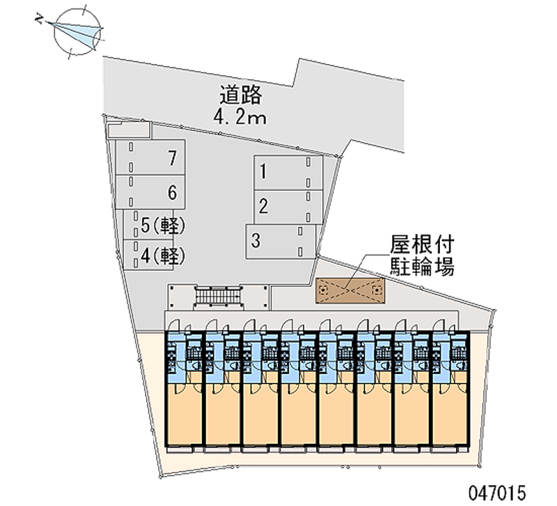 レオパレスラ　フロル日明 月極駐車場