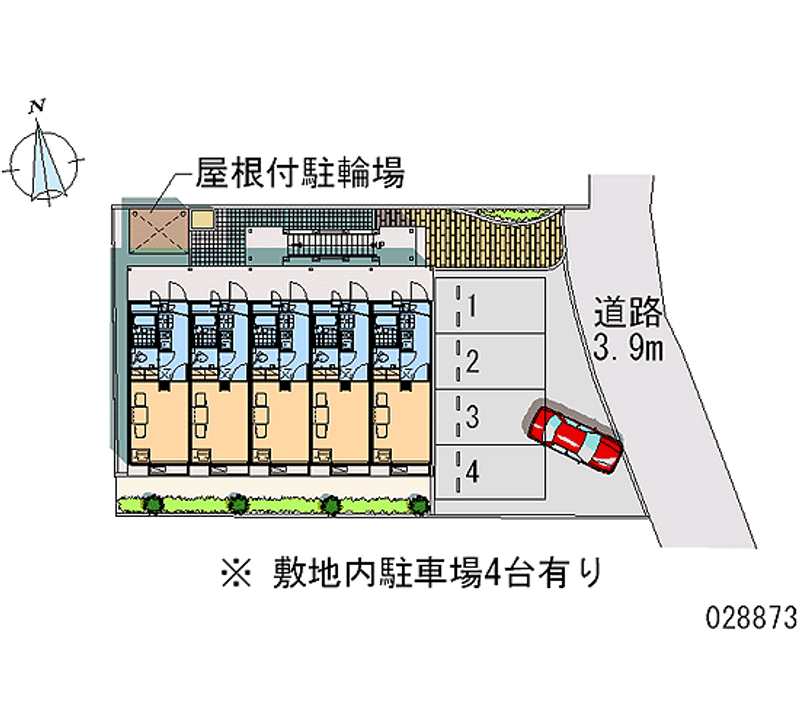 レオパレスピュアガーデンⅡ 月極駐車場