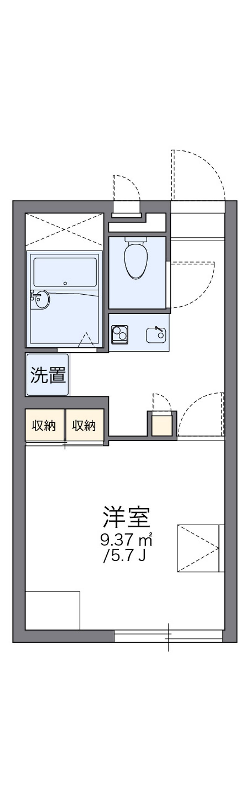 レオパレス九年橋　Ⅱ 間取図