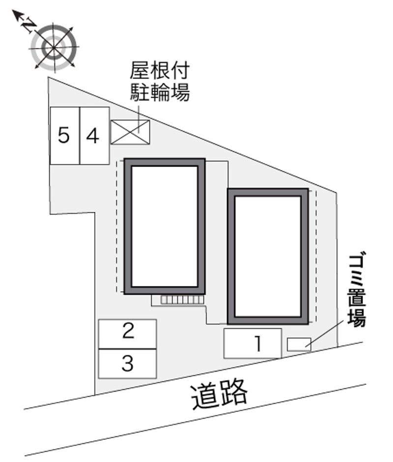 レオパレスシェル　ソレーユ 配置図