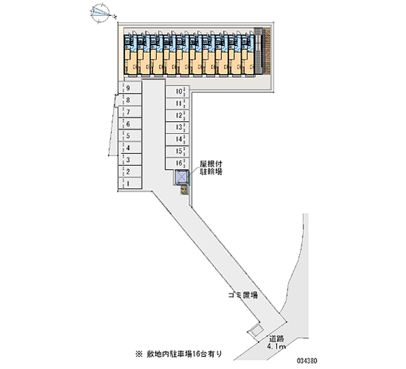 レオパレスムーンヒルズ 月極駐車場