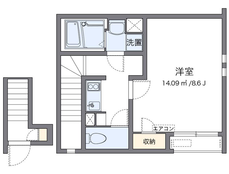 クレイノ岩倉五条 間取図