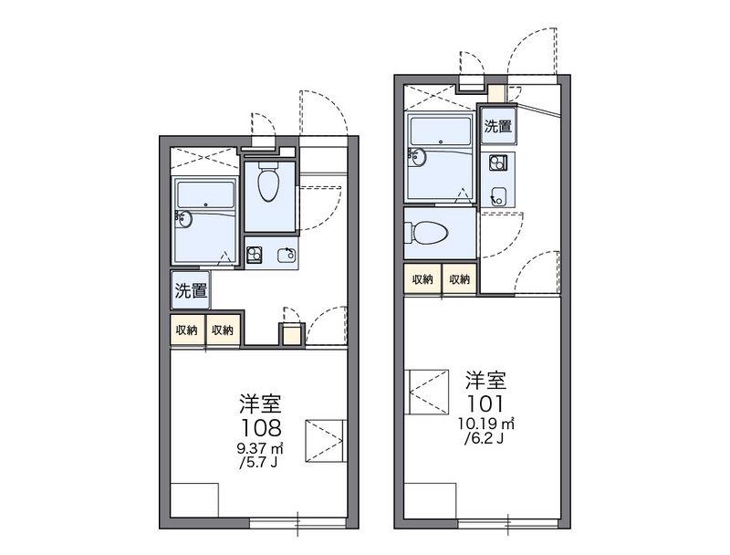 レオパレスコア 間取図