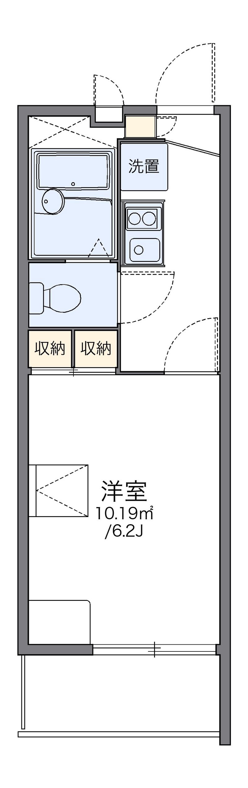 レオパレス福丸Ⅰ 間取図