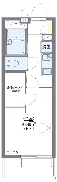 レオパレス車道 間取り図