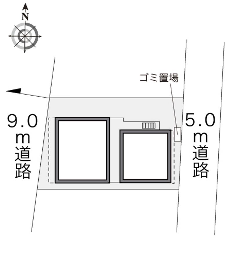 レオパレスガーデン桜ヶ丘 配置図