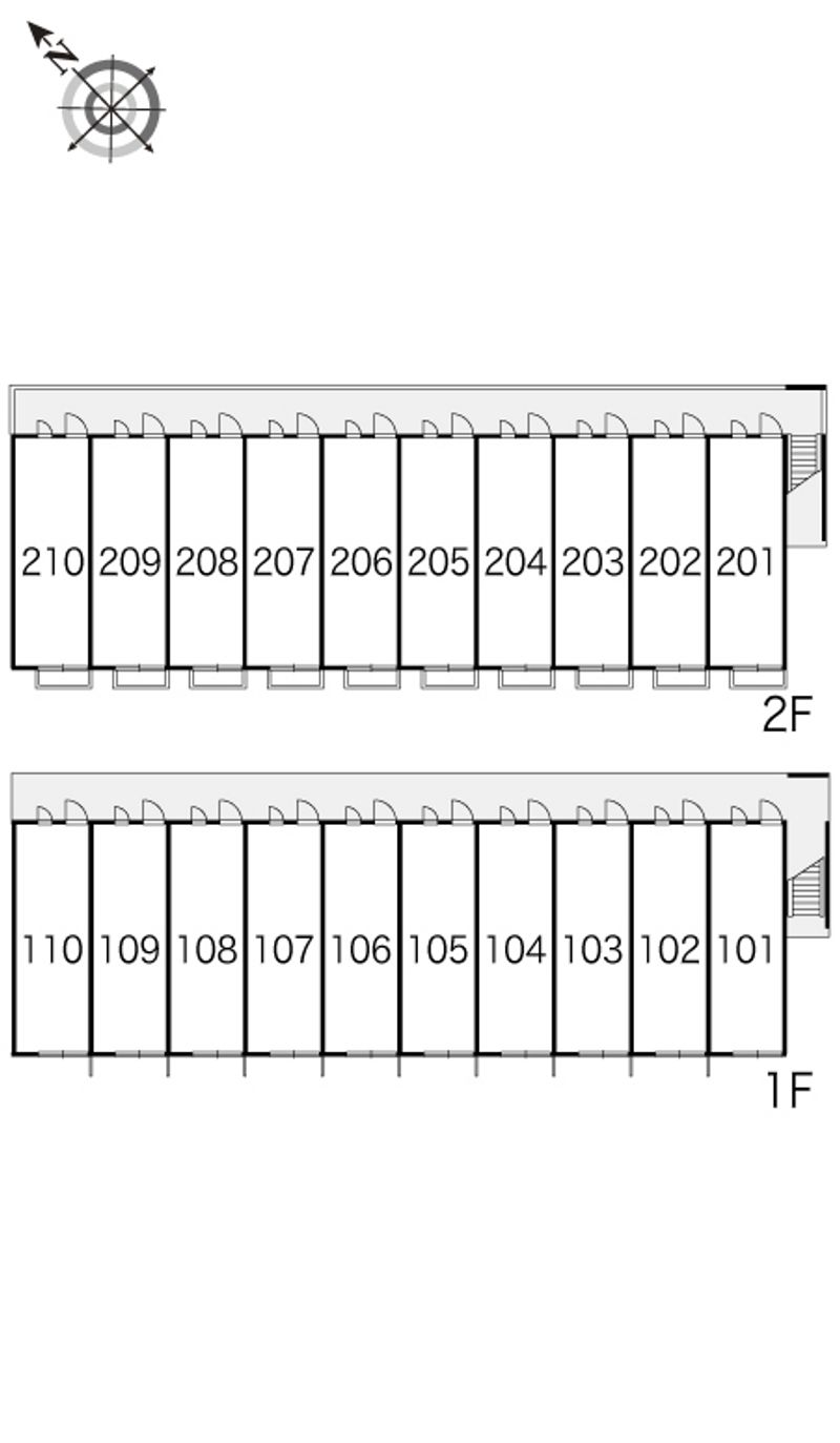レオパレスエスポワール日の出 間取配置図