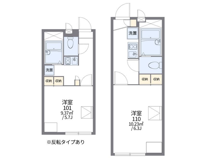 レオパレス長左衛門Ⅱ 間取図