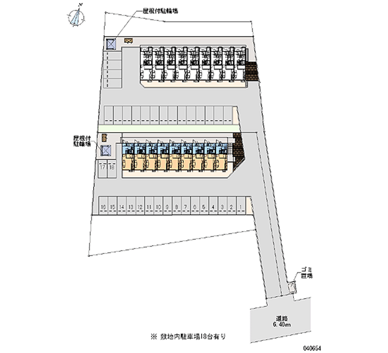 40654 Monthly parking lot