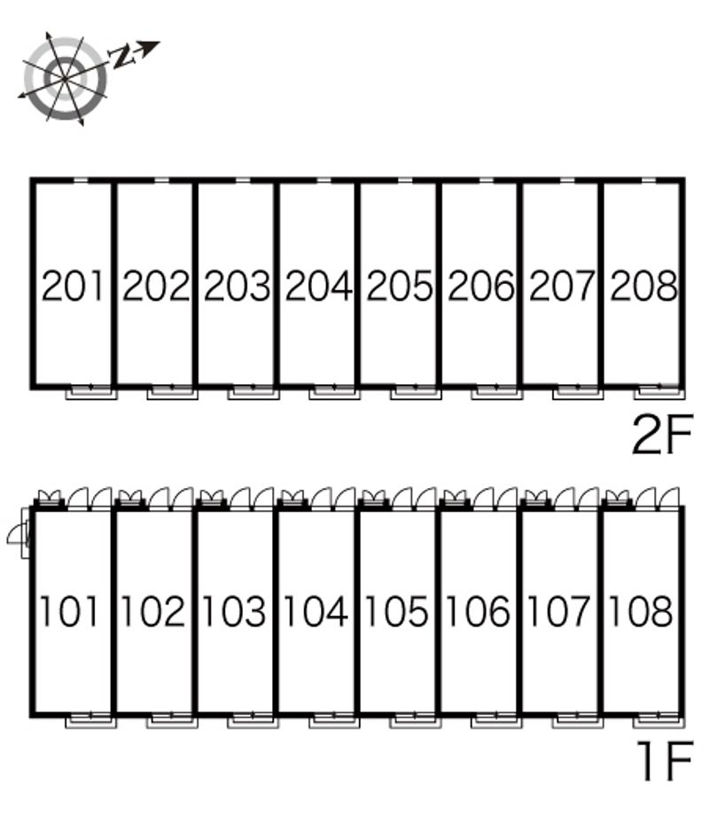 レオパレスルミエール 間取配置図