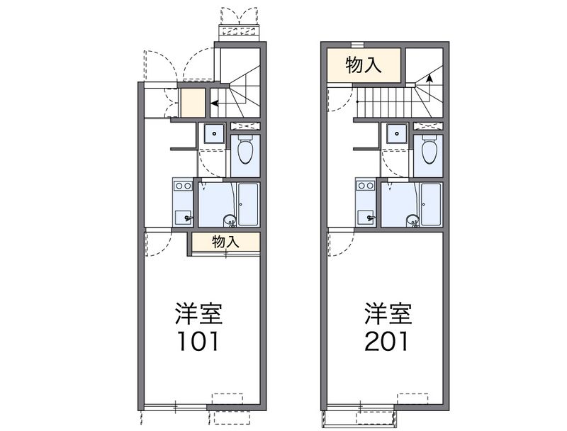 レオネクストハネカⅡ 間取図