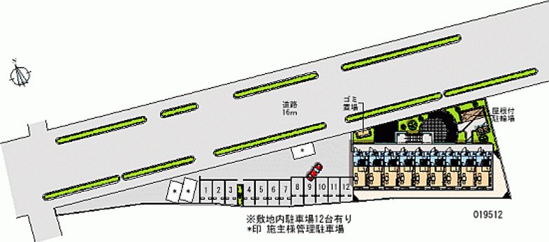 19512 bãi đậu xe hàng tháng