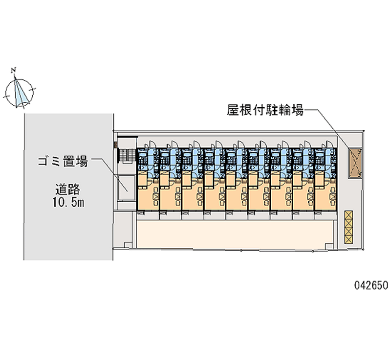 レオパレスＷＩＳＴＥＲＩＡ 区画図