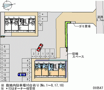 10547 Monthly parking lot