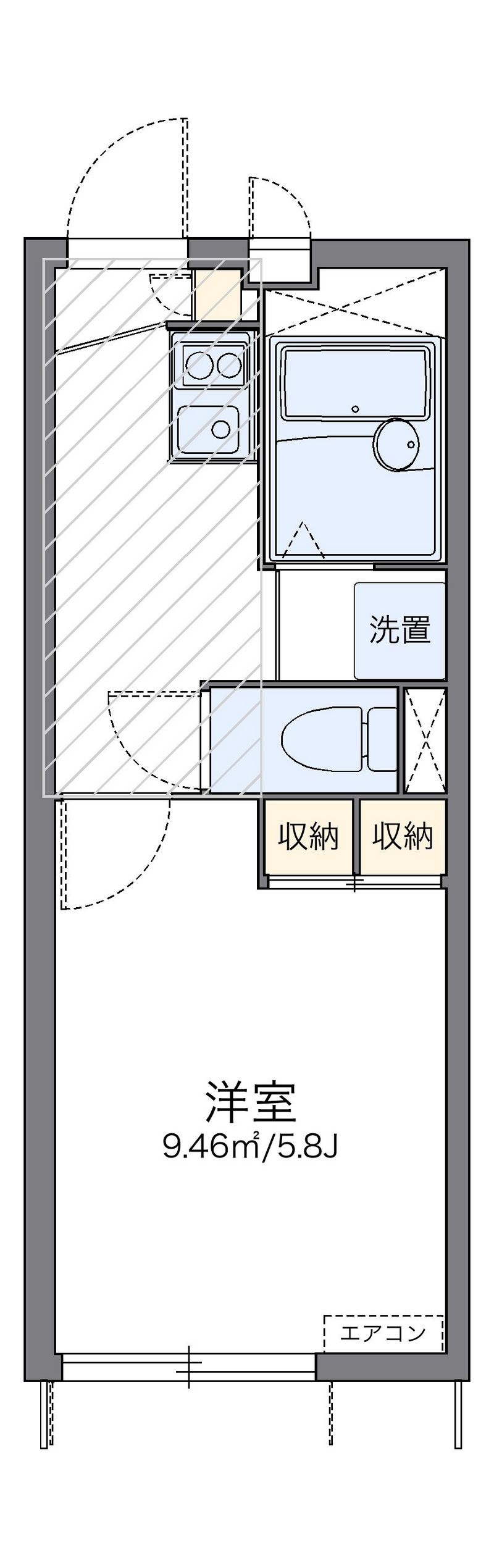 レオパレス上台ハイツ 間取図