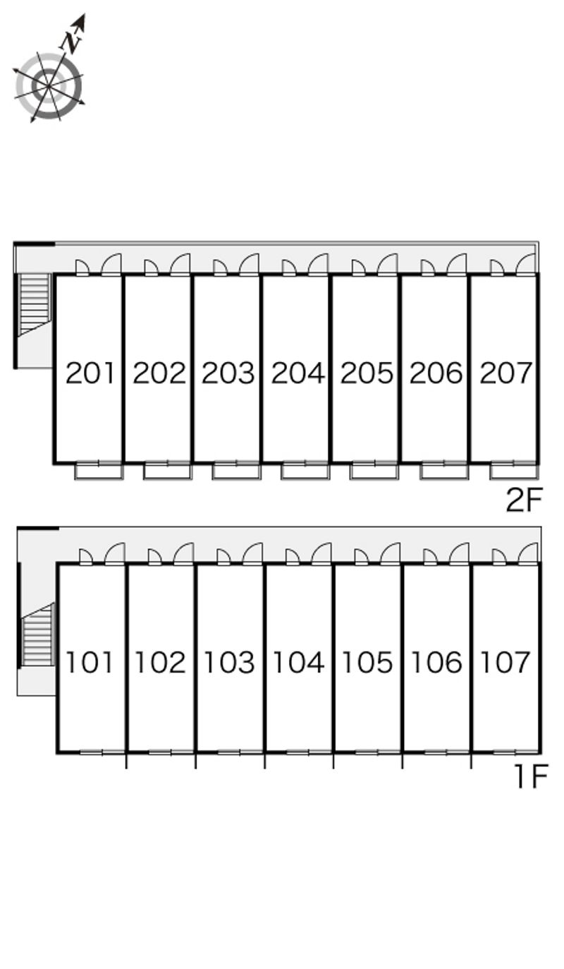 レオパレスラ・ヴェルジェ 間取配置図