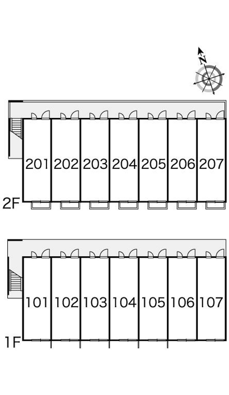 レオパレスボンジュールⅢ 間取配置図