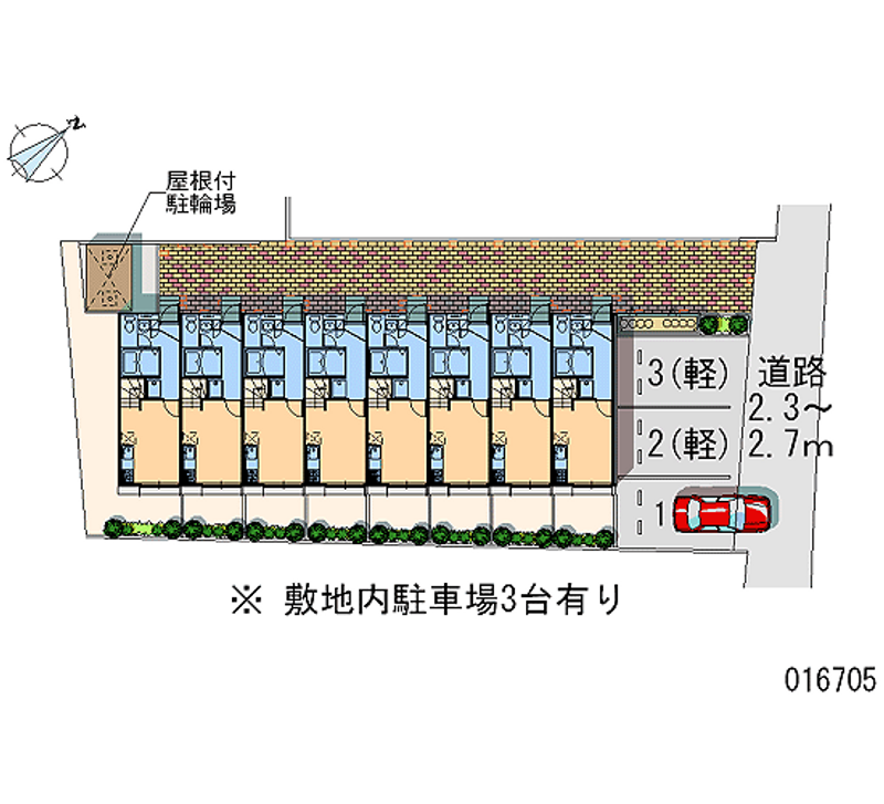 16705 Monthly parking lot