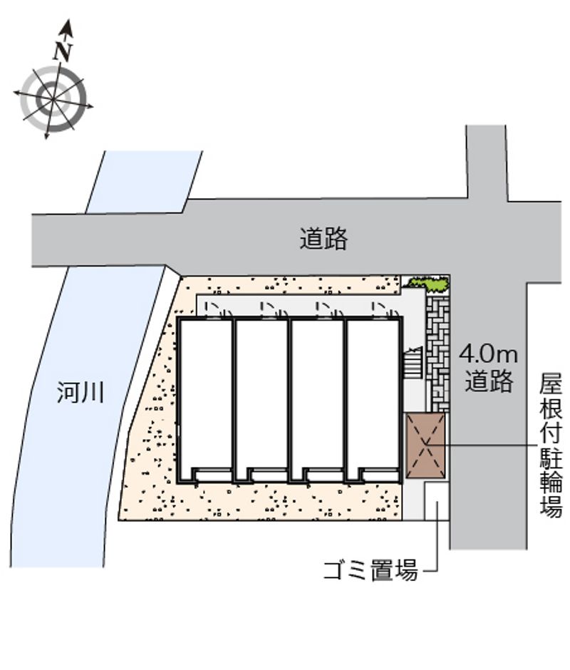 クレイノ楠谷２３ 配置図